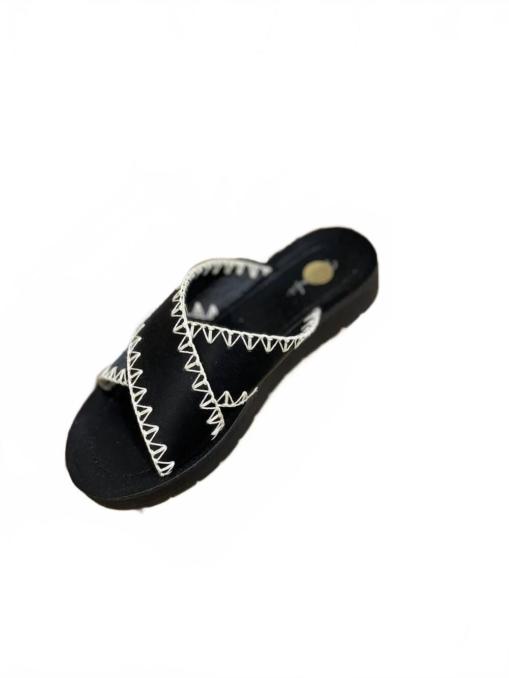 NEW MAKERS women's vera sandal in black
